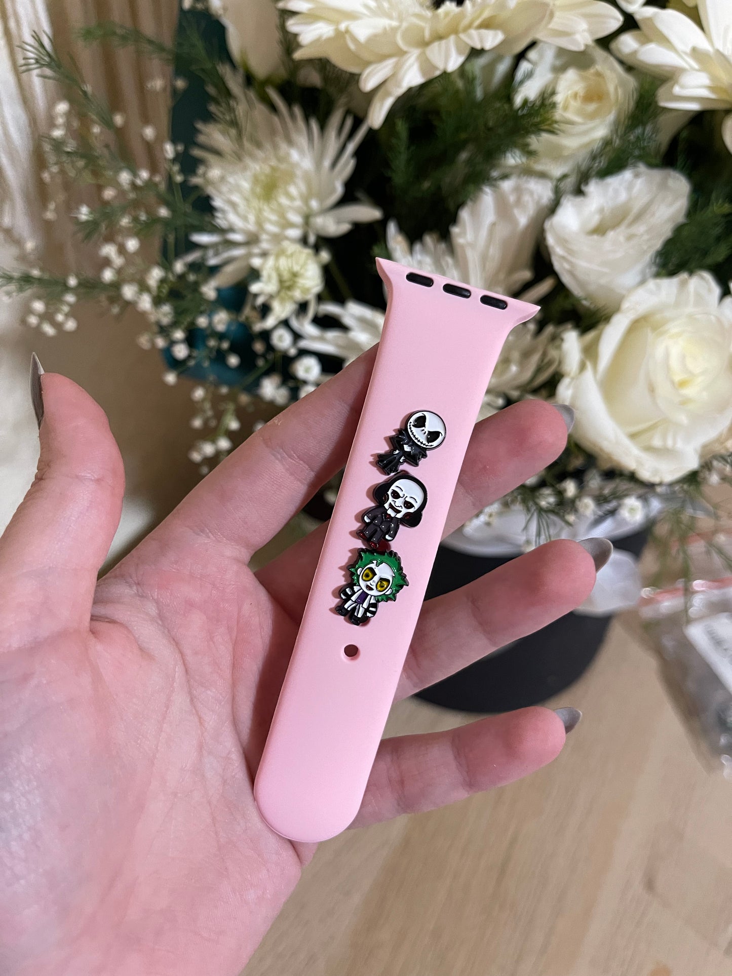 Joker watch band charm