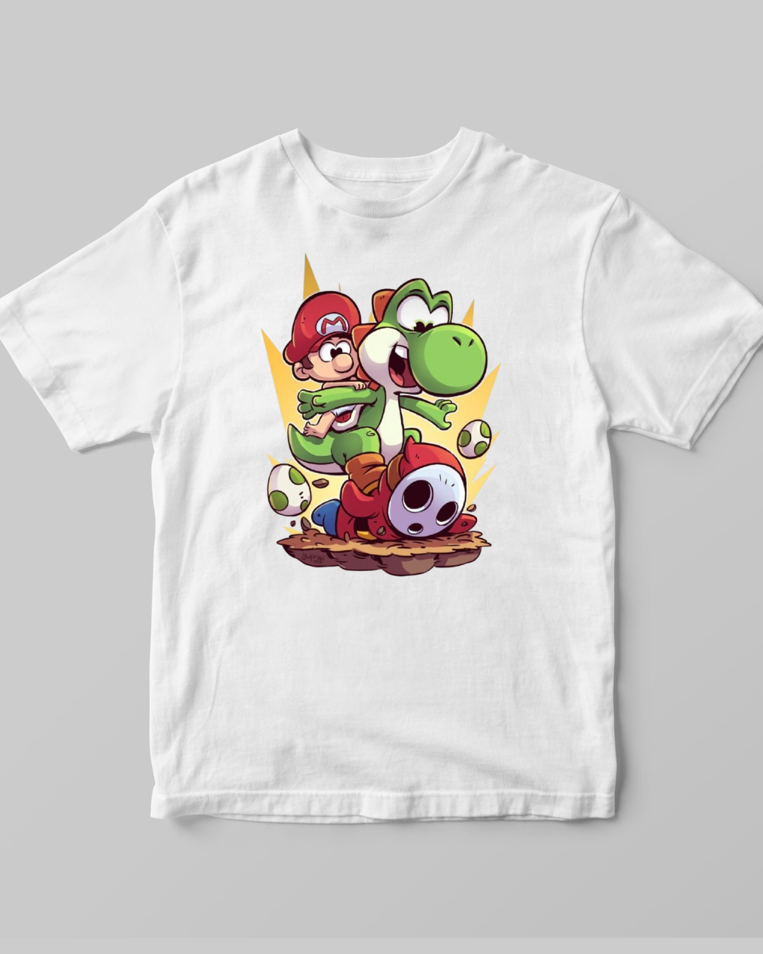 mario tshirt Kids Sizes