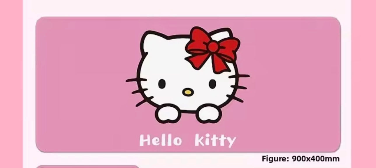 Hello kitty desk mat ( 90cm * 40cm )