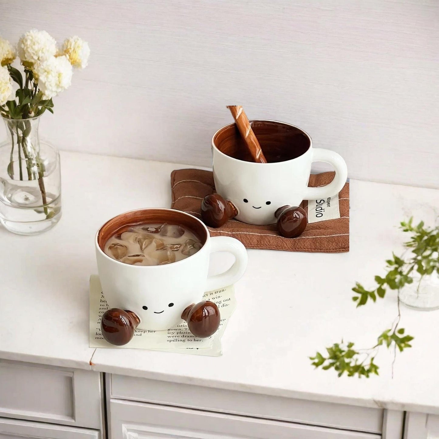 Cute face mug