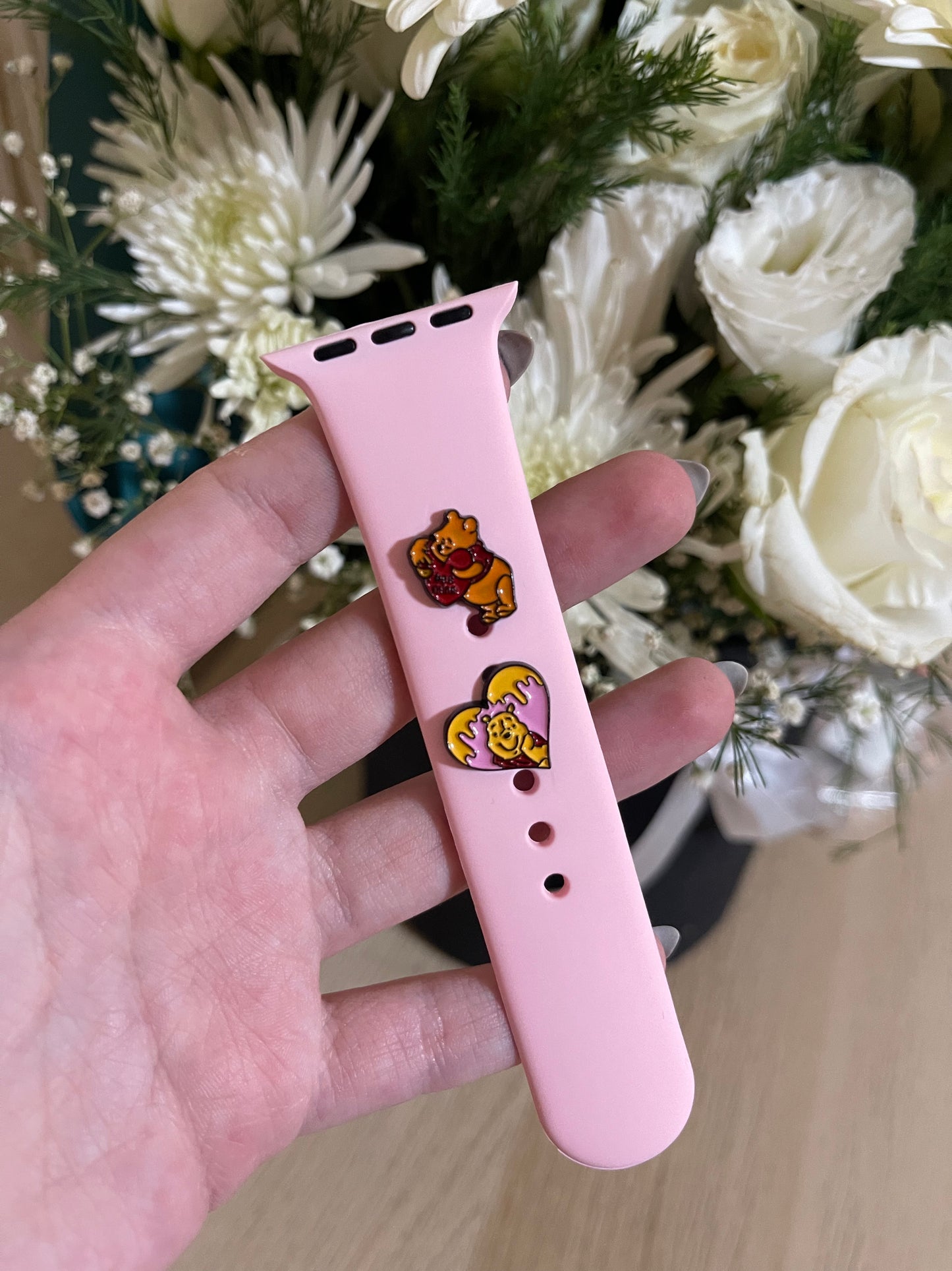 Pooh watch band charm