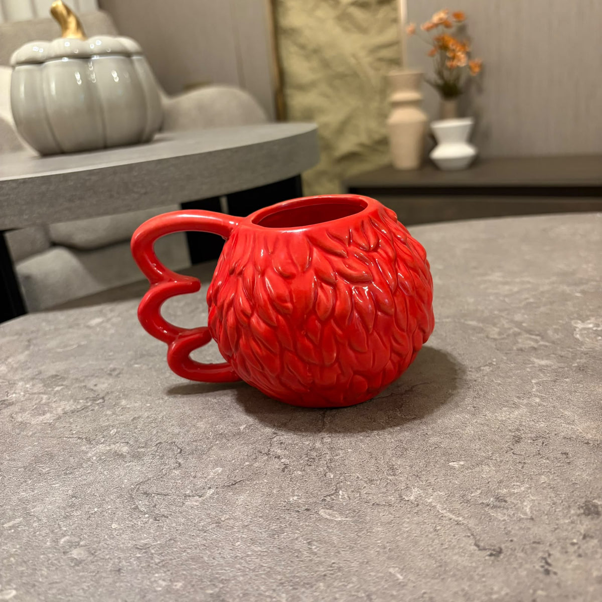 Elmo Sculpted Ceramic Mug – Red Monster Novelty Coffee Cup