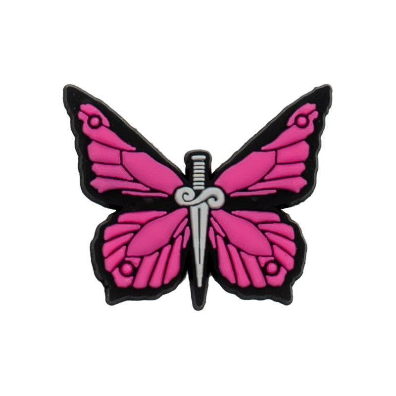 pink butterfly charm