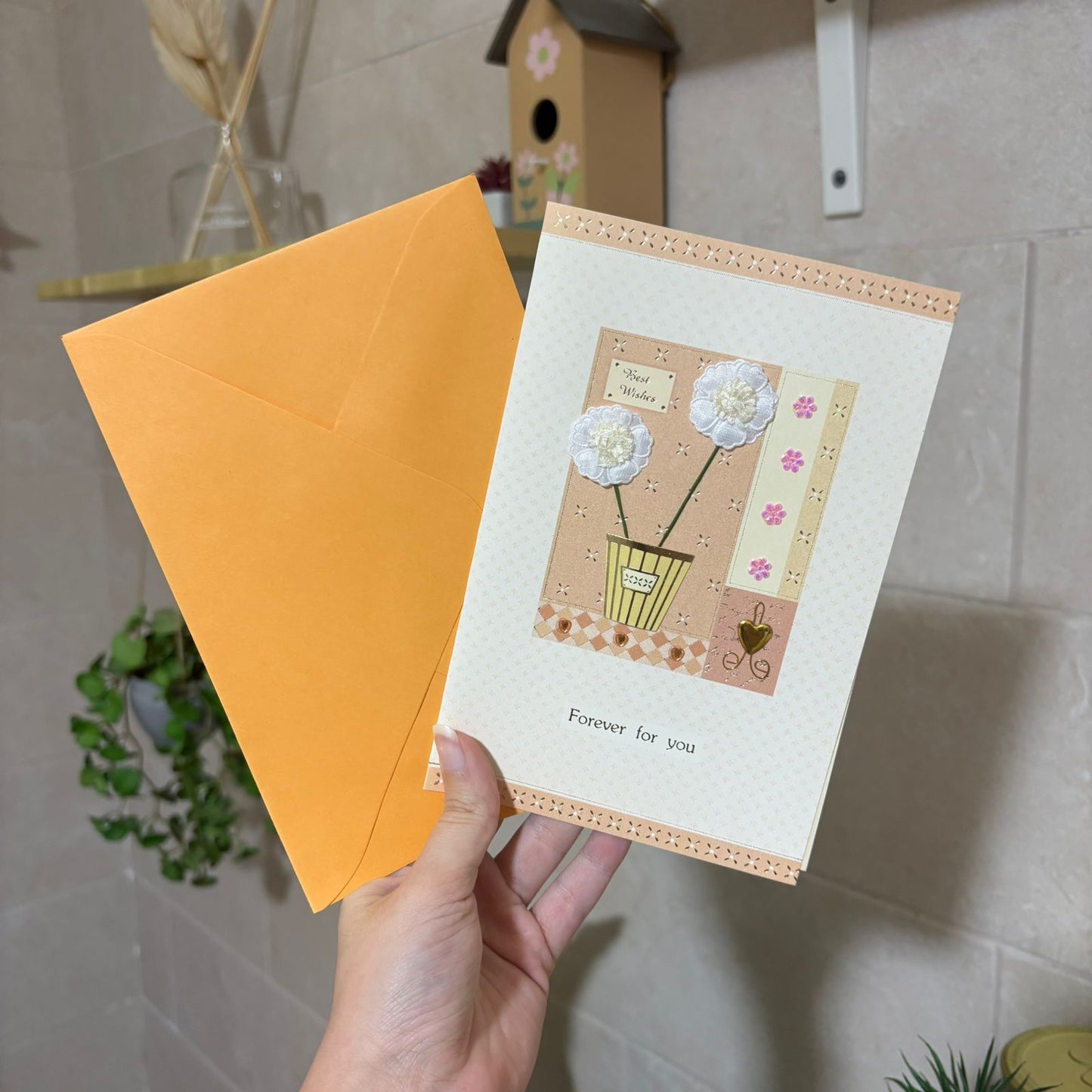 Buy Orange Floral card at Pinky Promise