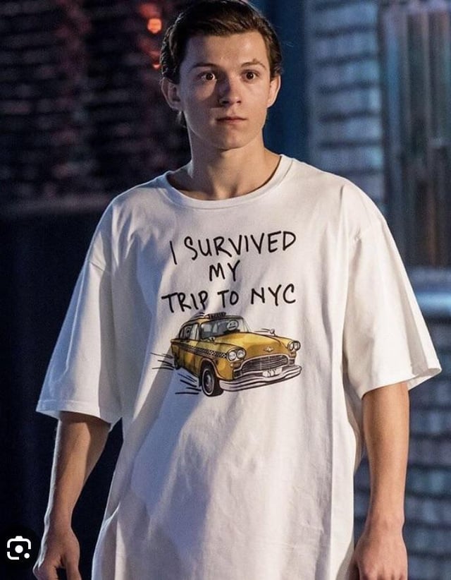 Peter parker - spiderman  - I survived my trip to NYC - t-shirt