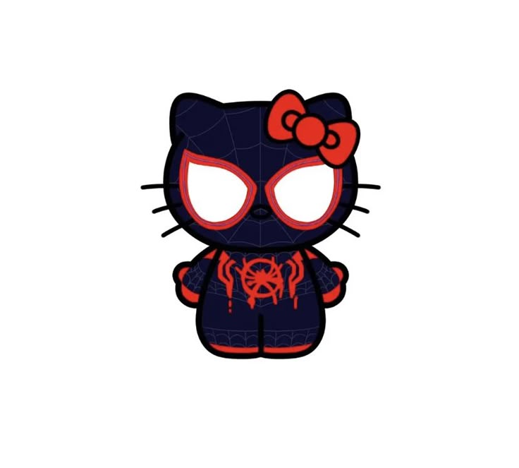 Hello kitty x spiderman Enamel Pin