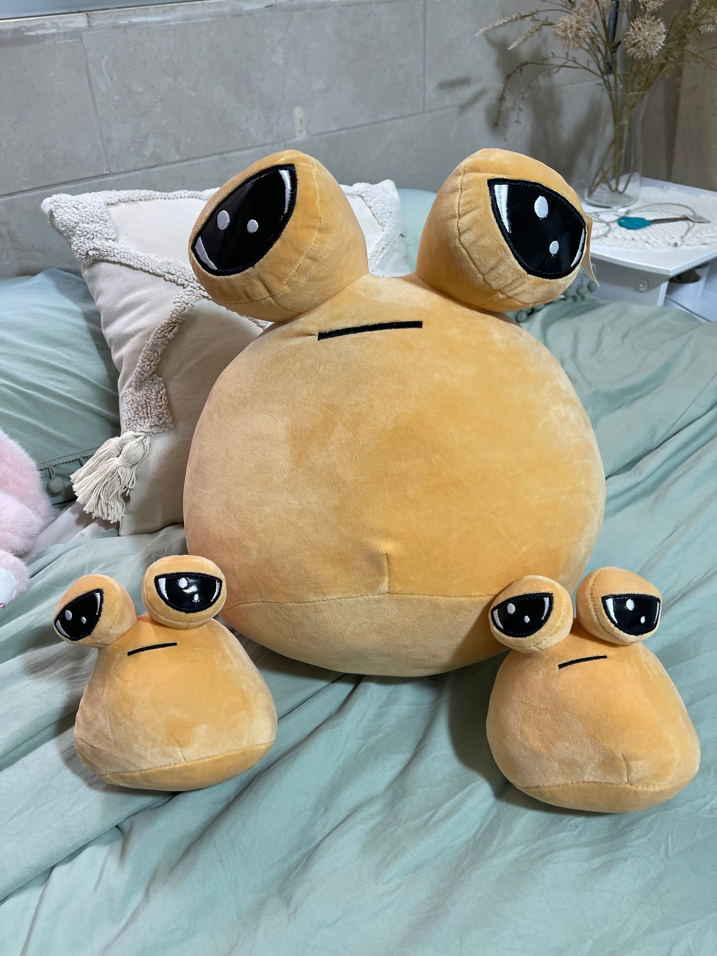 3pcs pregnant pou plush