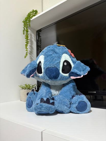 Stitch with flowers on his head plush toy