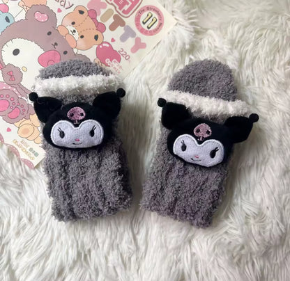 Hello kitty fuzzy socks