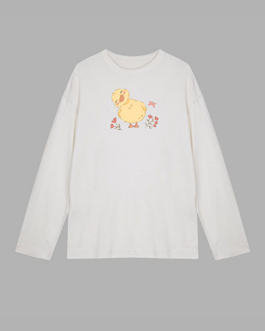 Chick Long Sleeve Cotton T-shirt