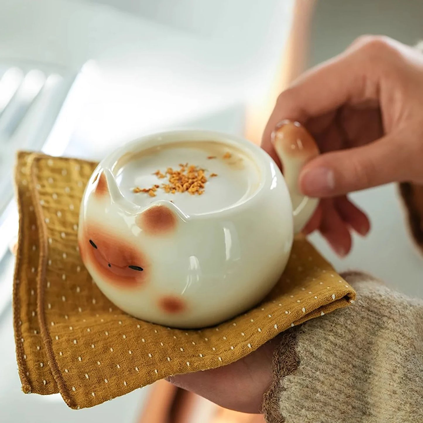 Kawaii Chubby Cat Ceramic Mugs