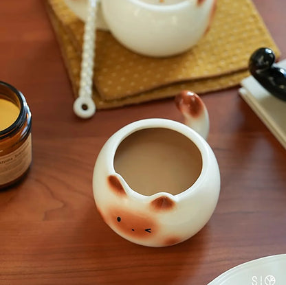 Kawaii Chubby Cat Ceramic Mugs