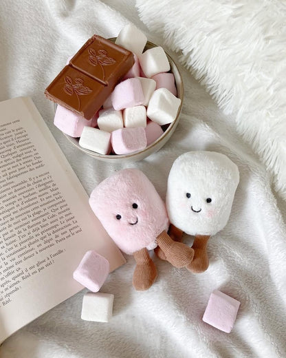 Marshmallow plush keychain - 10 cm