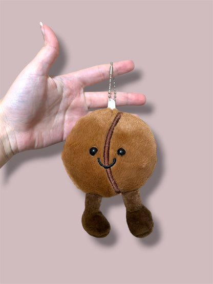 Coffee bean plush keychain - 14 cm