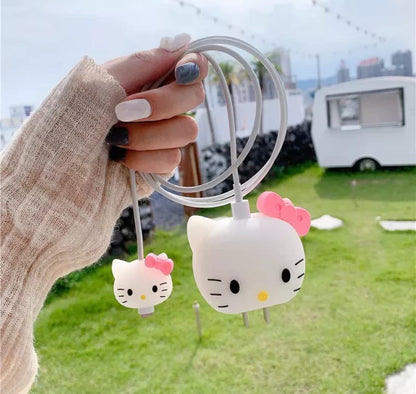 Hello kitty charger protector