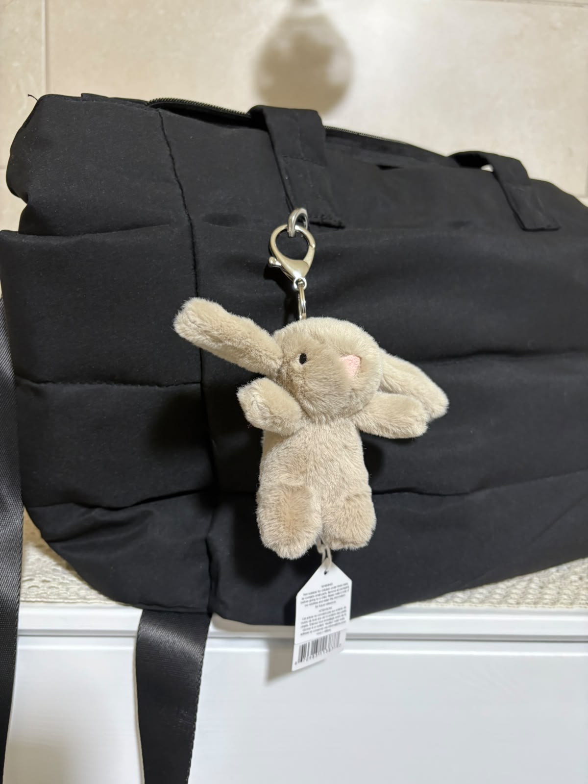 Mini Bunny plush keychain - 10 cm