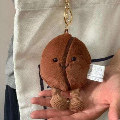 Coffee bean plush keychain - 14 cm