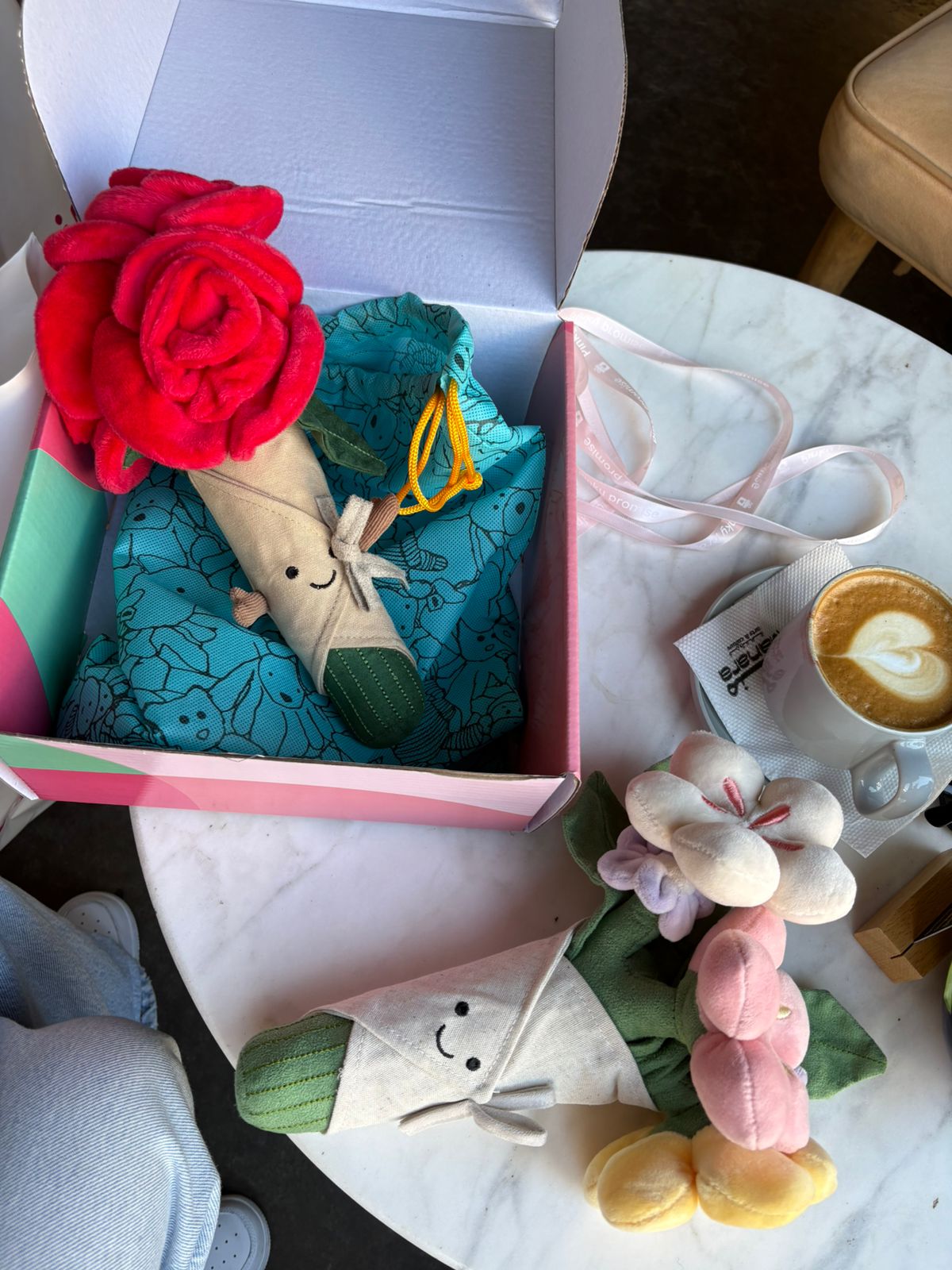 Flower bouquet plush - 30 cm