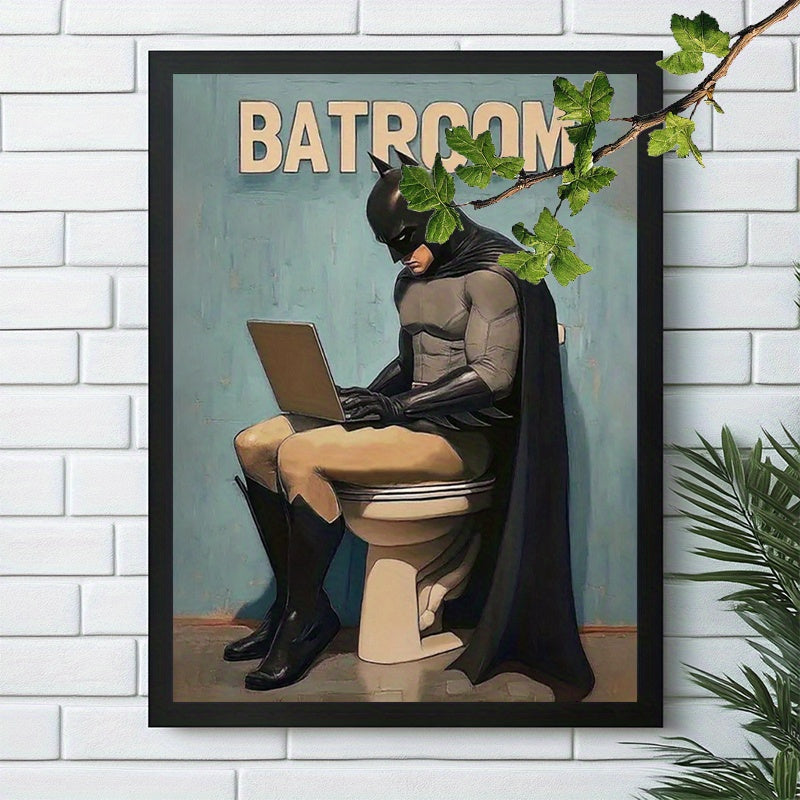Batroom Frame - batman frame - 45cm x 30cm