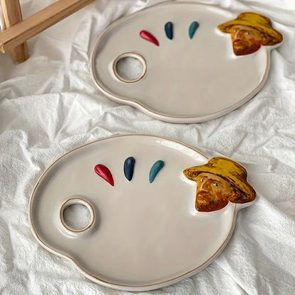 Van Gogh Inspired Ceramic Artist Palette