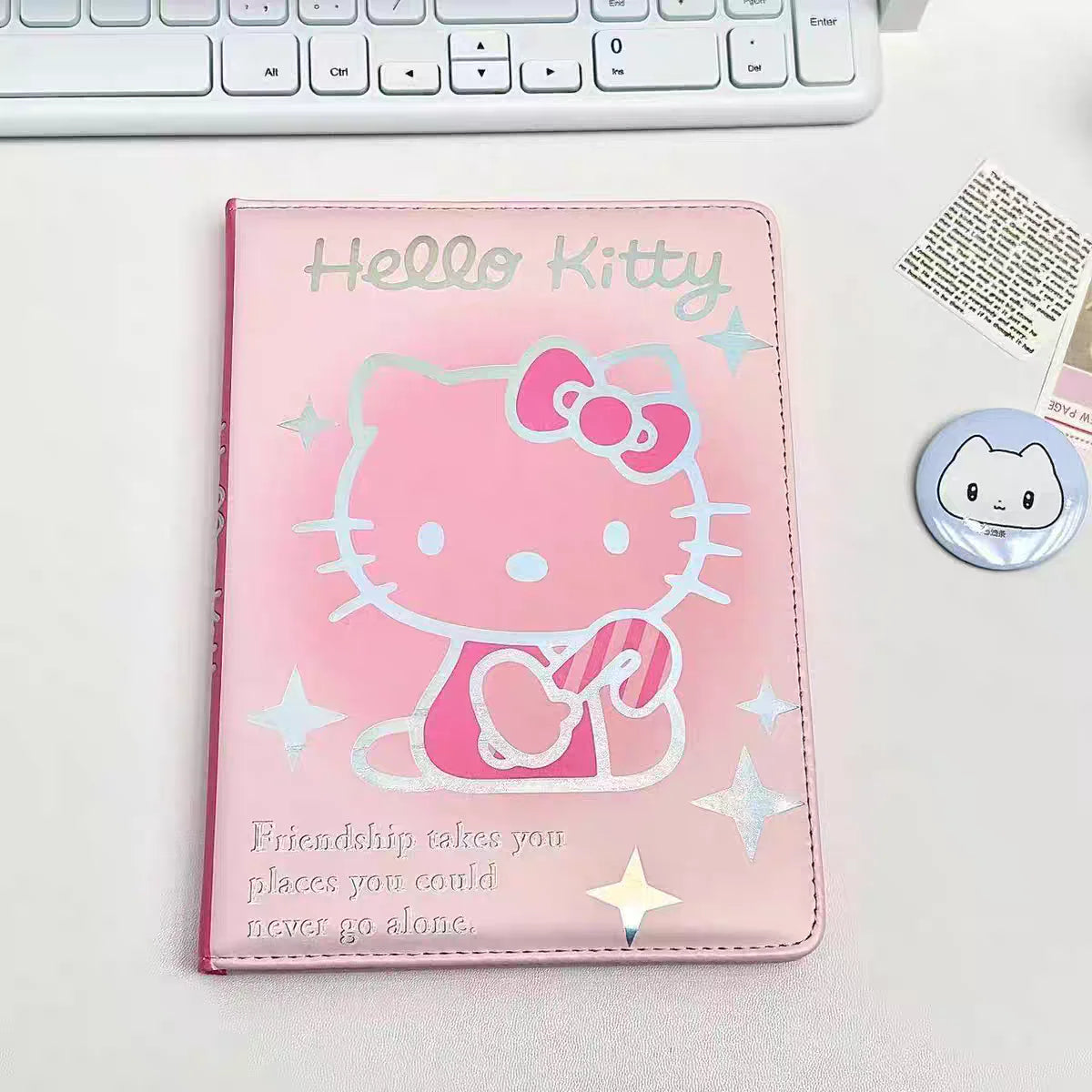 Pink Holographic Hello Kitty Notebook