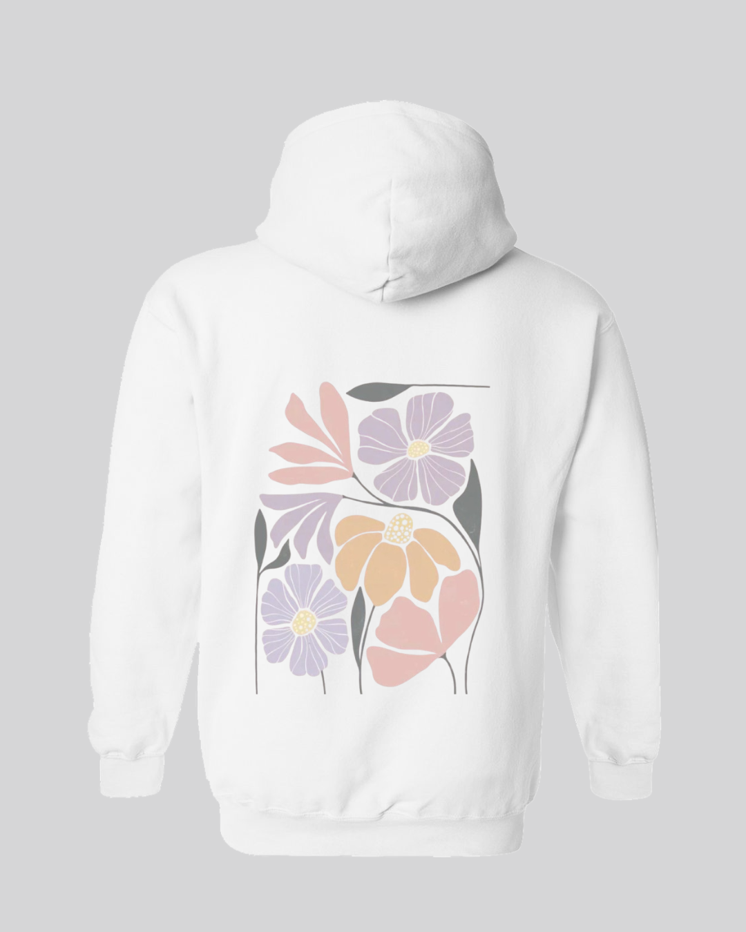 Floral hoodie - Back print