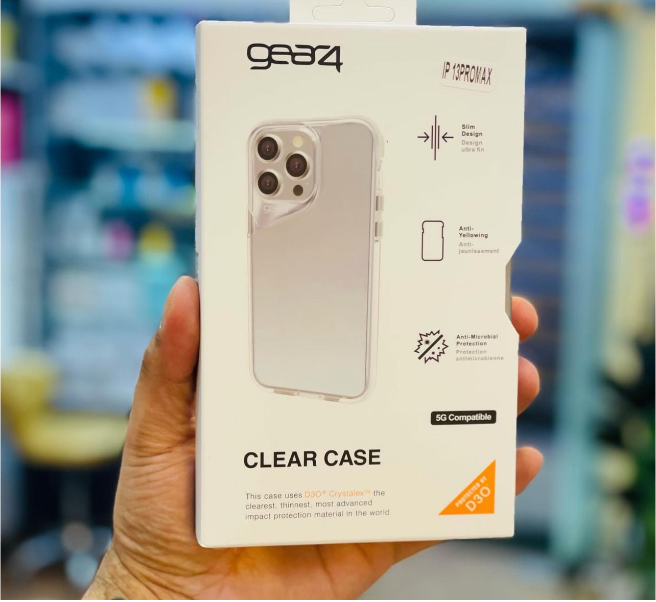 Clear protective phone case