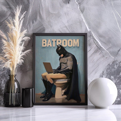 Batroom Frame - batman frame - 45cm x 30cm