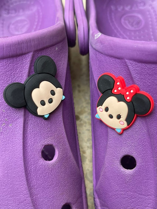 Mickie and Minie mouse charm