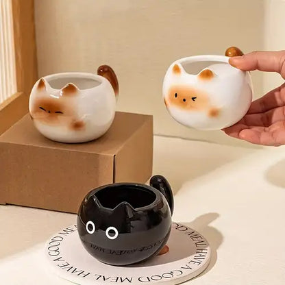 Kawaii Chubby Cat Ceramic Mugs
