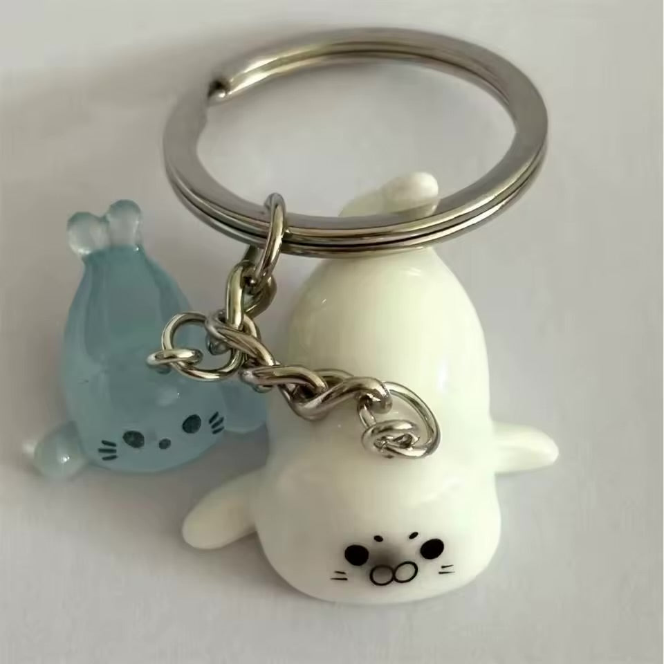 Cute sea lion keychain