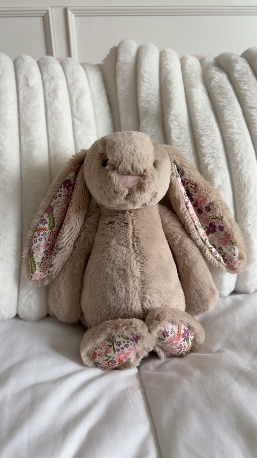 Floral Bunny plush - Biege - 30 cm