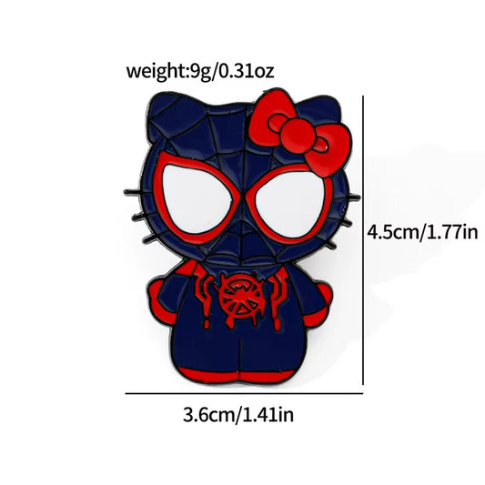 Hello kitty x spiderman Enamel Pin