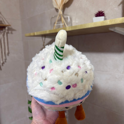 birthday cake plush toy - 25 cm