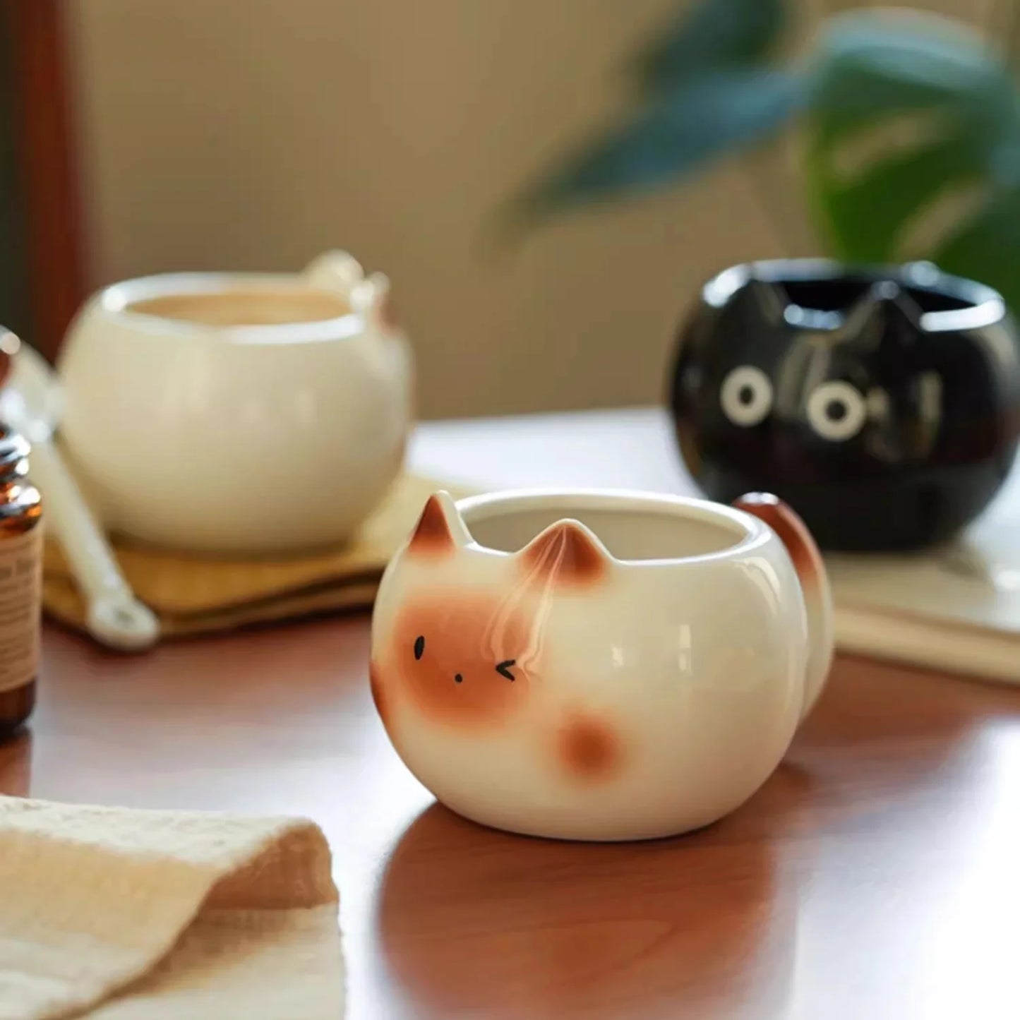 Kawaii Chubby Cat Ceramic Mugs