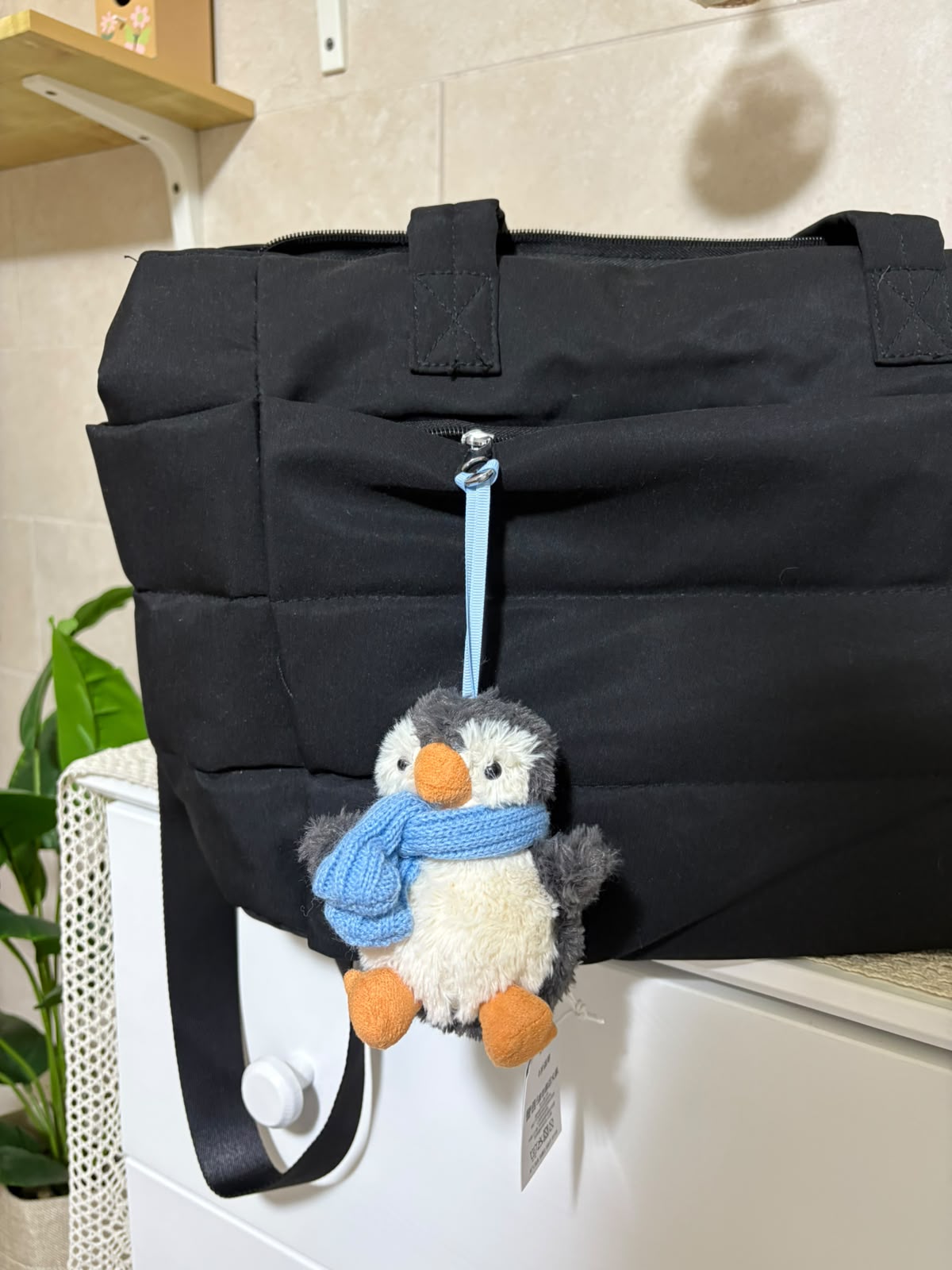 Penguin plush keychain - 10 cm