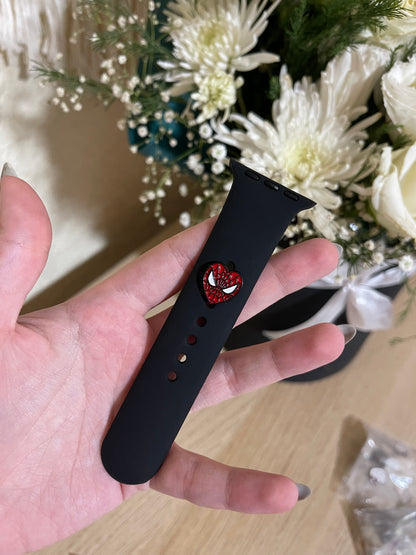 Spiderman watch band charm