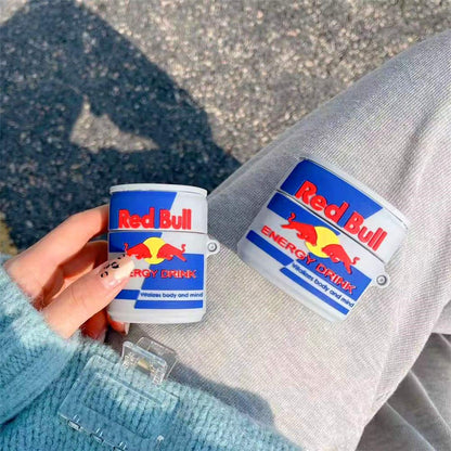 Redbull-shaped bottle airpods case