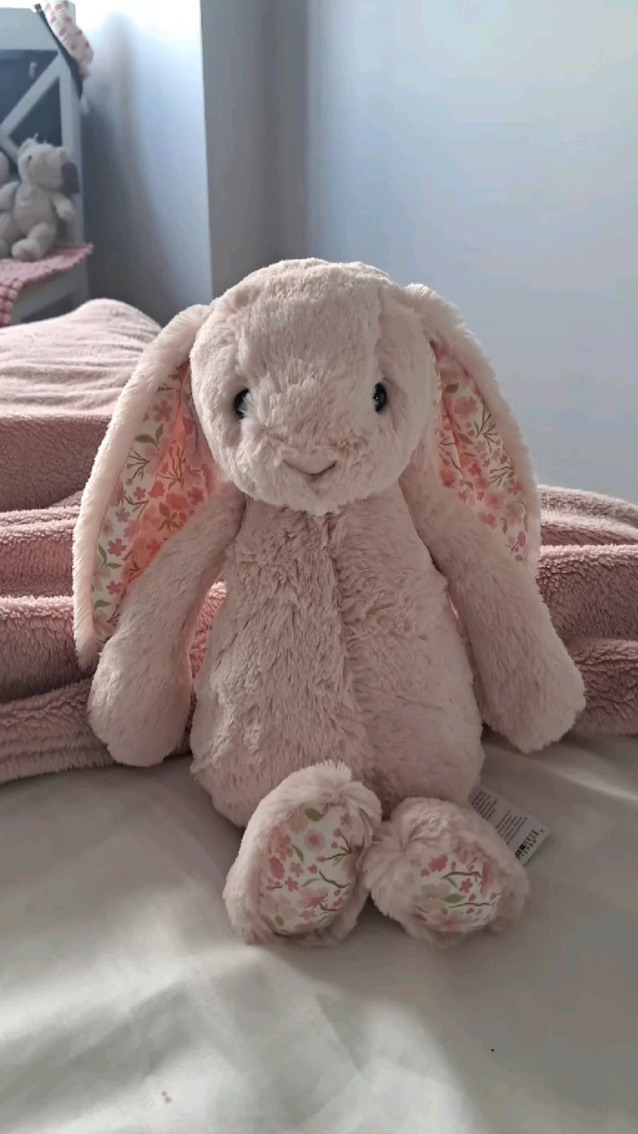 Floral Bunny plush - Pink - 30 cm