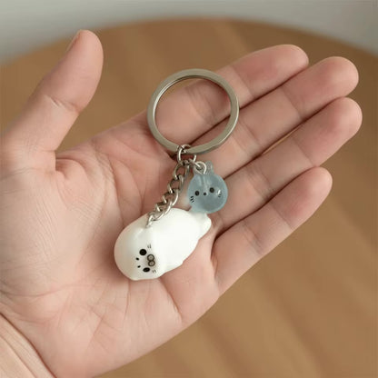 Cute sea lion keychain
