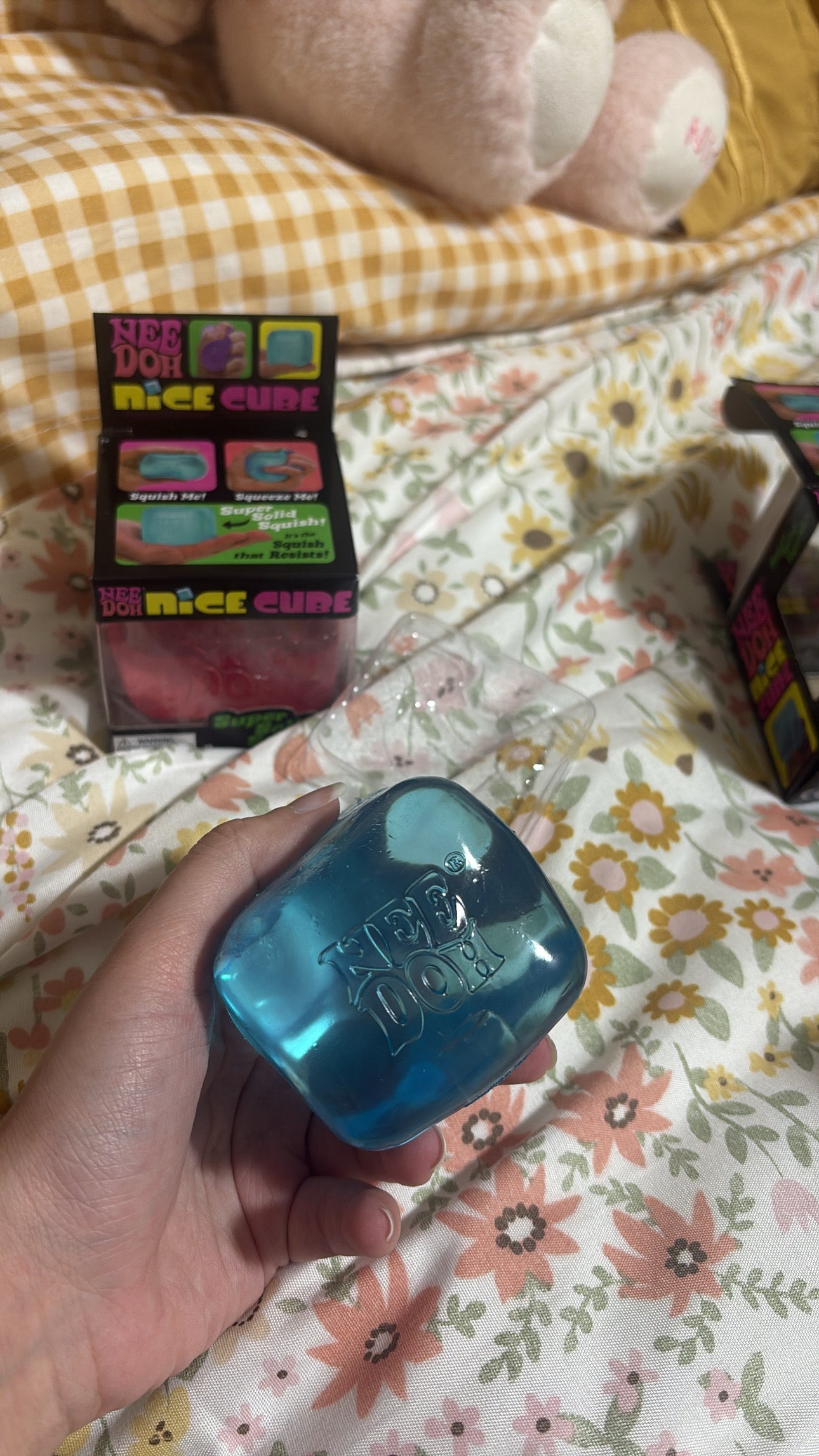 Translucent Squishy Ice Cube Fidget Toy | Stress & Anxiety Relief Sensory Cube