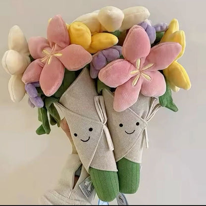 Flower bouquet plush - 30 cm
