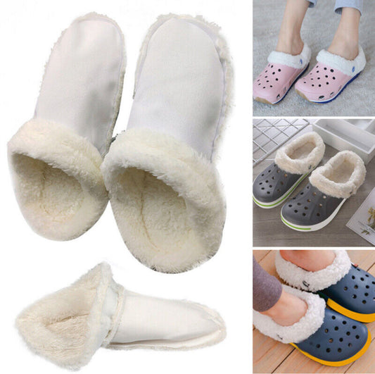 Cozy Winter Warmer Inserts for Rubber Clogs – Removable & Washable