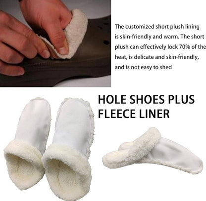 Cozy Winter Warmer Inserts for Rubber Clogs – Removable & Washable