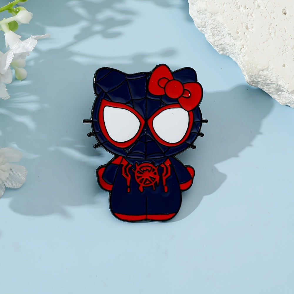 Hello kitty x spiderman Enamel Pin