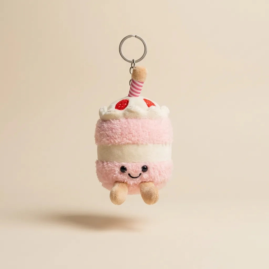 Cupcake Plush Keychain - 10 cm