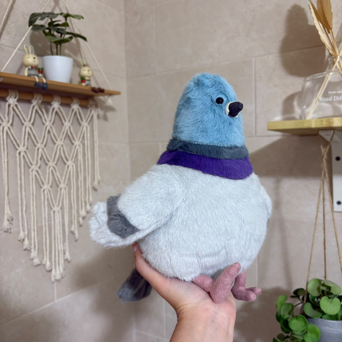 Cute Pigeon Plush Toy – Soft Chubby City Bird Stuffed Animal & Desk Decor