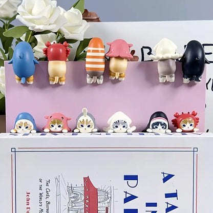 Decorative mini cat figures - hippers - blind box