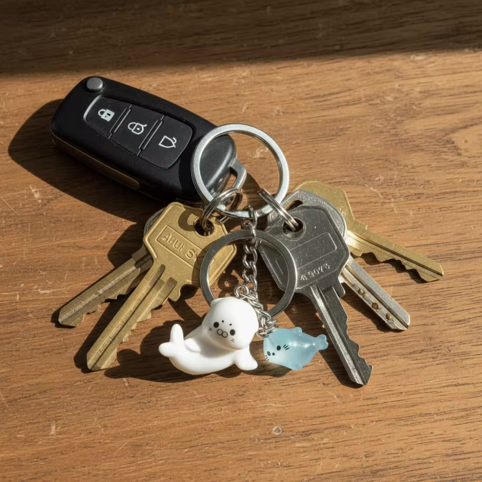 Cute sea lion keychain
