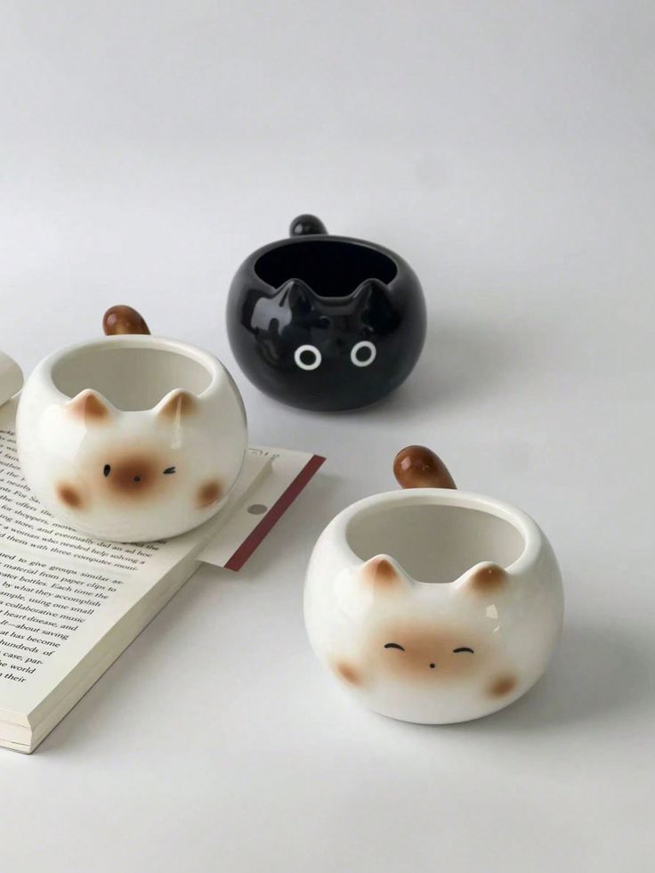 Kawaii Chubby Cat Ceramic Mugs